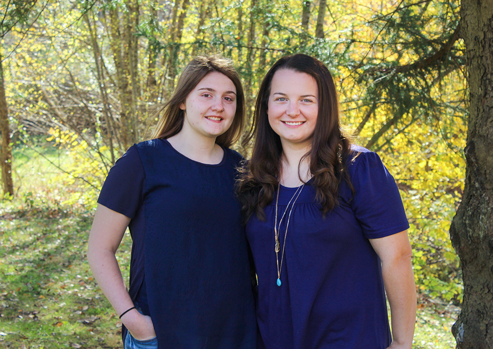 Jessica and Caitlin